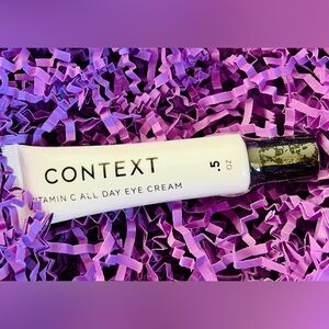 New/Sealed Context Viamin C All Day Eye Cream Targets Dark Circles Hydrates Skin
